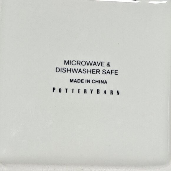 Set Of 4 Pottery Barn Denver Red Plaid Appetizer Plates Square 5.75” Stoneware - Picture 7 of 14